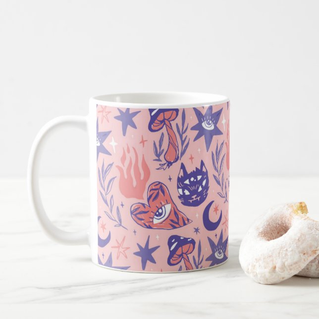 Witchy Elements Coffee Mug (With Donut)