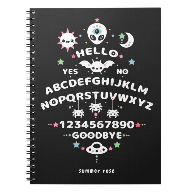 Witchy Esthetic Talking Oracle Notebook (Front)