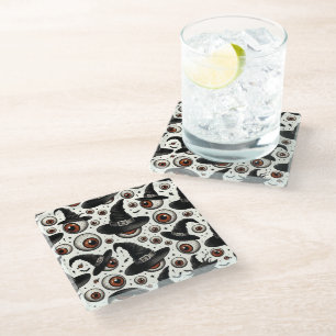 Witchy Eyes Glass Coaster