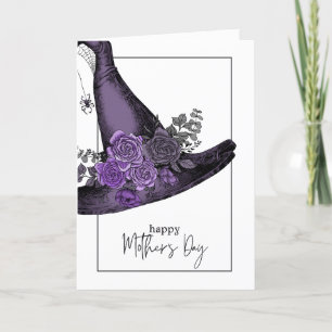 Witchy Floral Mother's Day Greeting Holiday Card