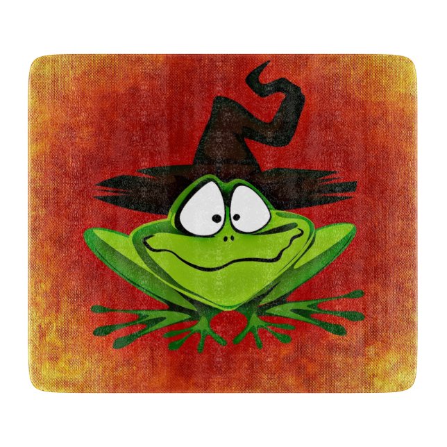 Witchy Frog Cutting Board (Front)