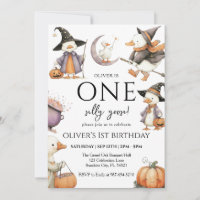 Witchy Goose Halloween,One Silly Goose 1st Party