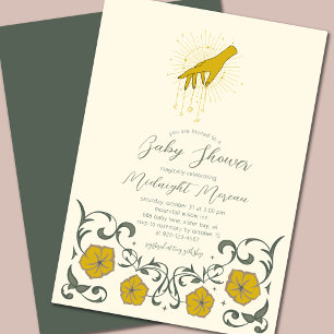 Witchy Gothic Baby Shower Invitation
