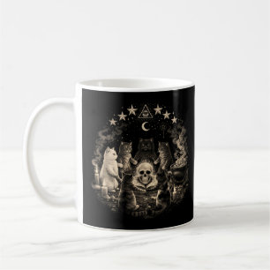 Witchy Gothic Cat Ritual Support Your Local Coven Coffee Mug