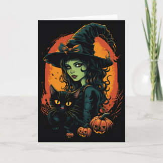 Witchy Halloween Card