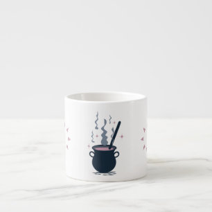 Witchy Halloween Cauldron Magic Espresso Cup