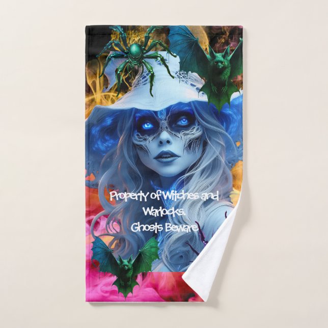 Witchy Halloween Hand Towel (Hand Towel)