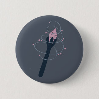 Witchy Halloween Magic Wand 6 Cm Round Badge