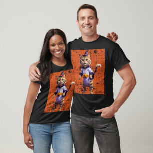 Witchy Halloween Tabby T-Shirt