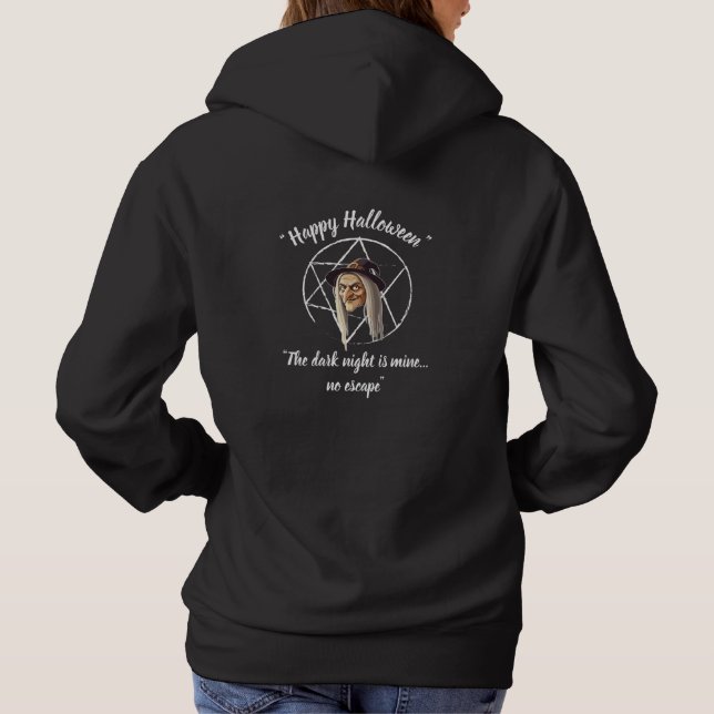 Witchy Halloween Vibes - Black- T-Shirt 🎃👻  Hoodie (Back)