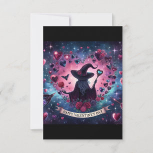 Witchy Heart Love Valentines Day Magical Cards