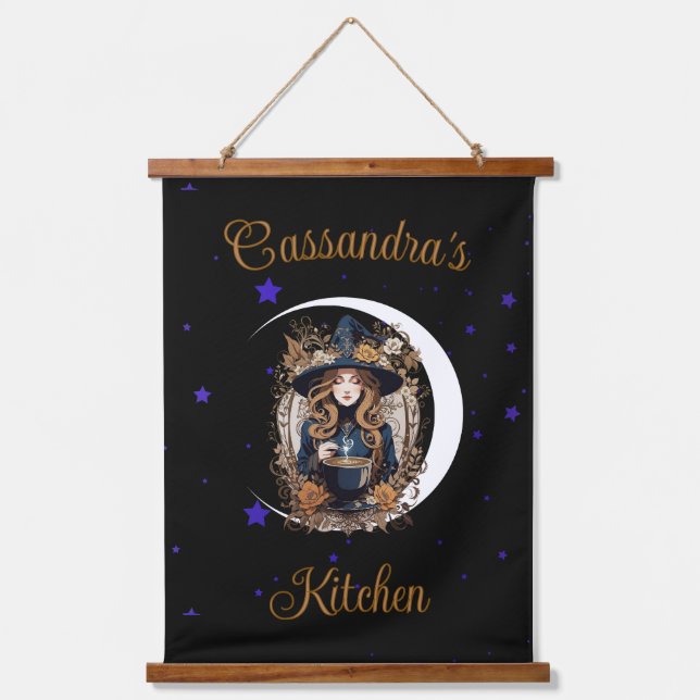 Witchy Kitchen Personalised  Hanging Tapestry (Front)