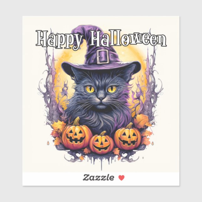 Witchy Little Kitty Cat | Happy Halloween (Sheet)