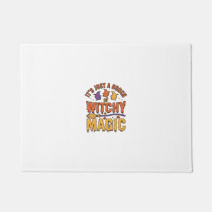 Witchy Magic Halloween Typography Design_1 Doormat