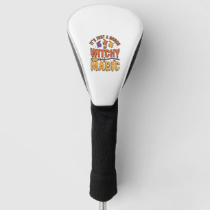Witchy Magic Halloween Typography Design_1 Golf Head Cover