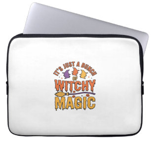 Witchy Magic Halloween Typography Design_1 Laptop Sleeve