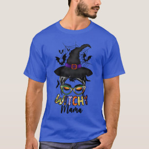 Witchy Mama Witch Halloween Mom Mommy Witchy Women T-Shirt