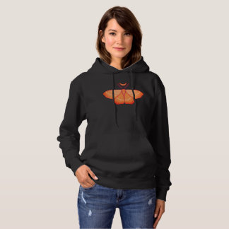 Witchy Moth Moon Purple Magical Butterfly Hoodie