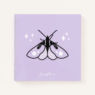 Witchy Moth Personalised Notebook