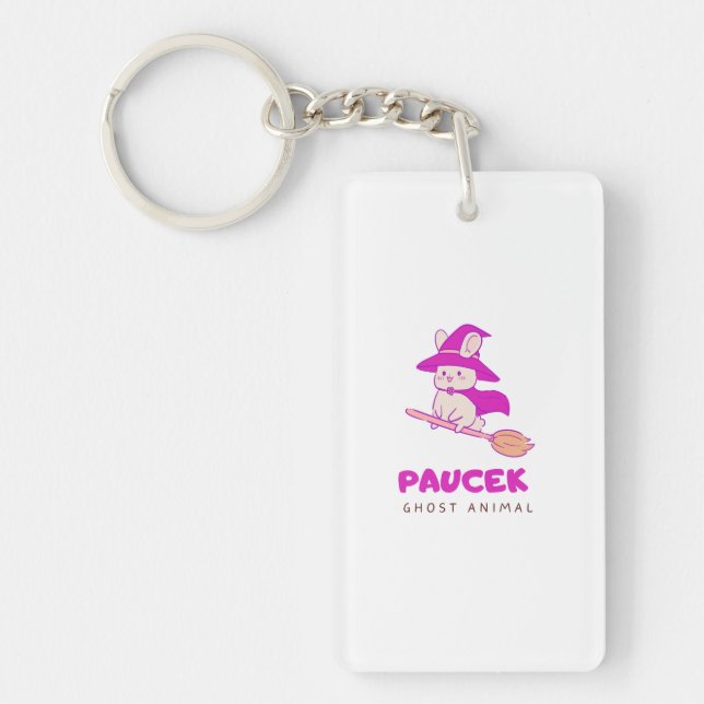 Witchy Mouse Charm Key Ring (Front)