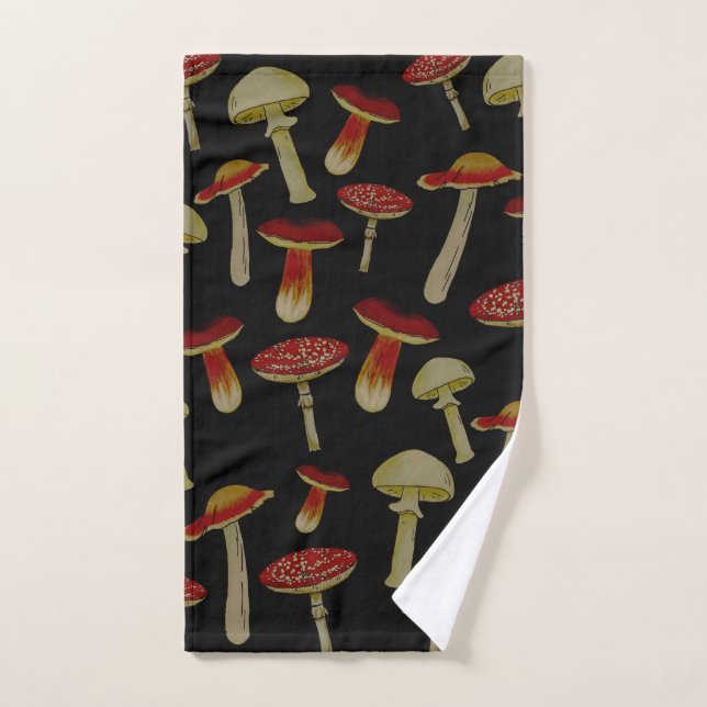 Witchy mushrooms towl hand towel (Hand Towel)