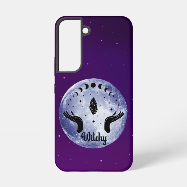 Witchy Night - Mystical Moon Phases Samsung Galaxy S22 Case (Back)