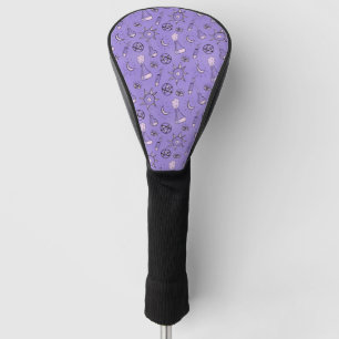 Witchy Occult Symbols Pattern - Mystical Magical Golf Head Cover