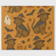 Witchy Paws & Pumpkin Howls Halloween Pattern