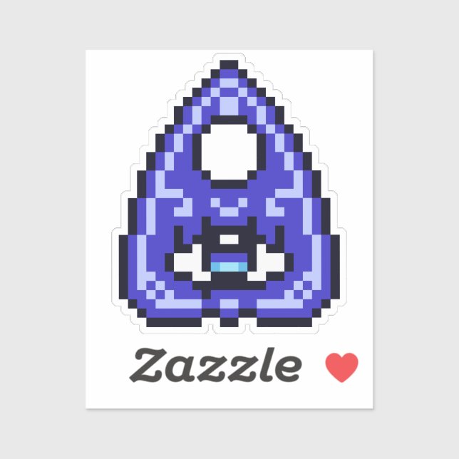 Witchy Purple Blue Pixel Art Planchette (Sheet)