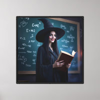 Witchy Science Teacher – Magical Classroom Canvas