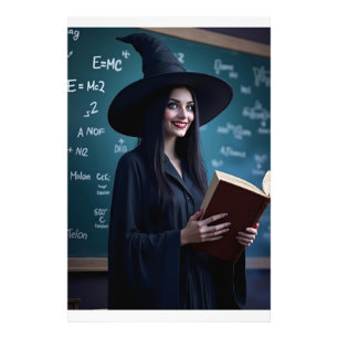 Witchy Science Teacher – Magical Classroom  Photo Print