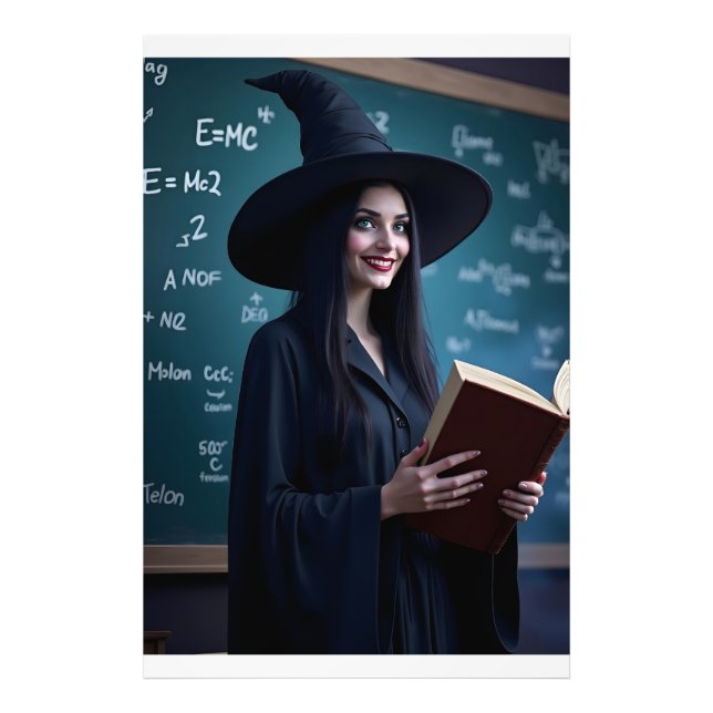 Witchy Science Teacher – Magical Classroom  Photo Print (Front)