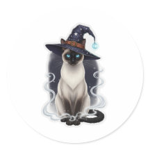 Witchy Siamese – Halloween Sleek Cat