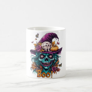 Witchy Skull Halloween Mug