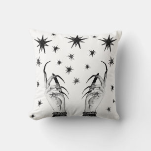 Witchy Stars: Halloween Night Background Cushion
