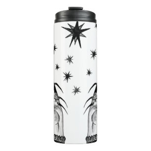 Witchy Stars: Halloween Night Background Thermal Tumbler