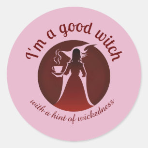Witchy Sticker   Good Witch with a Hint of Wicked