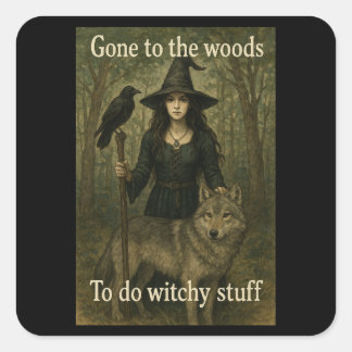 Witchy Stuff Woodland Witch Stickers