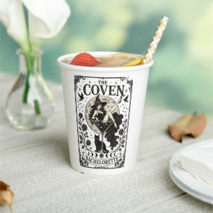 Witchy The Coven Tarot Bachelorette Squad Name Paper Cups