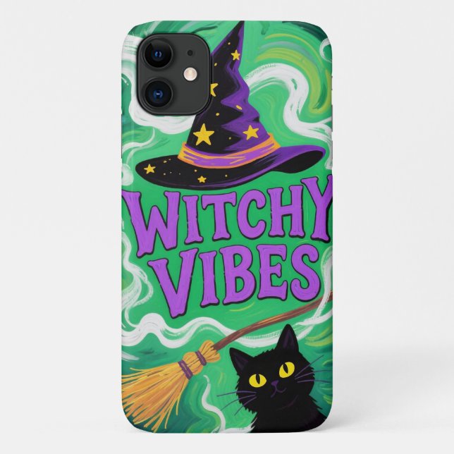 Witchy Vibes Halloween iPhone 11 Pro Case (Back)