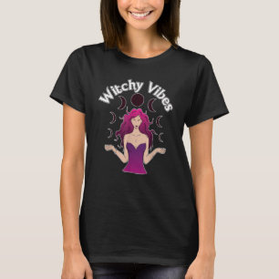 Witchy Vibes Inspirational Manifestation Crystals  T-Shirt