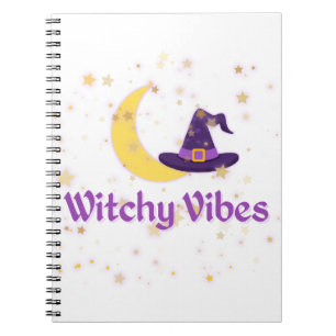 Witchy Vibes Moon & Hat Notebook