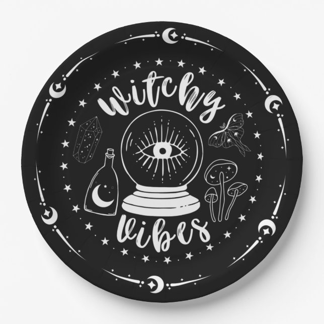 Witchy Vibes Paper Plates (Front)