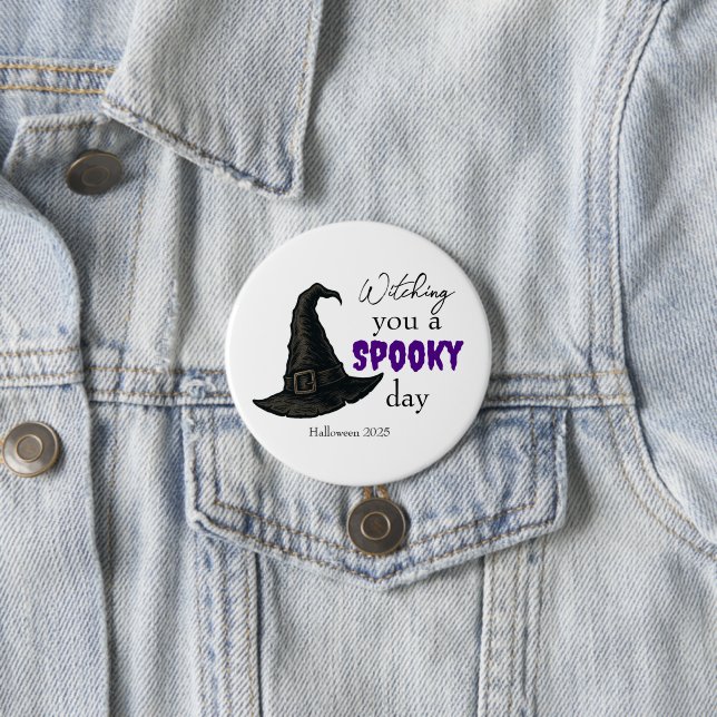 Witchy Vibes - Spooky & Stylish |  7.5 Cm Round Badge (In Situ)
