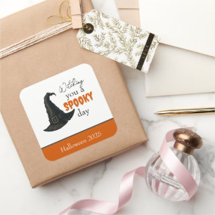 Witchy Vibes - Spooky & Stylish    Square Sticker