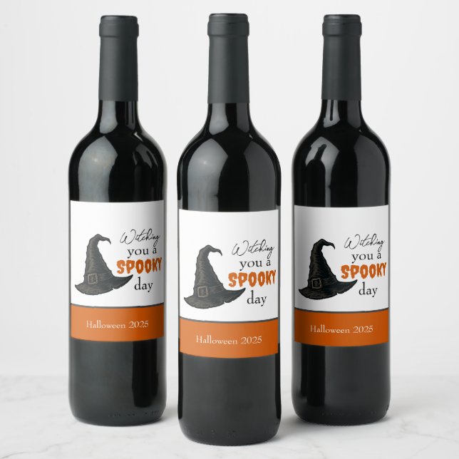 Witchy Vibes - Spooky & Stylish |  Wine Label (Bottles)