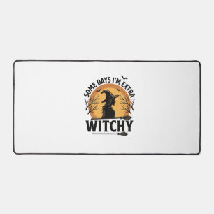 Witchy Vintage Halloween Quote Vector Design_1 Desk Mat