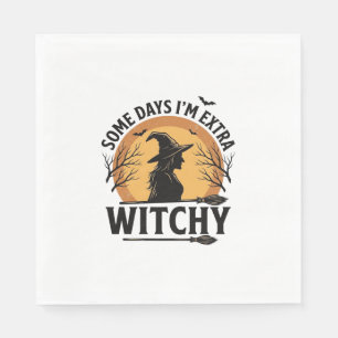 Witchy Vintage Halloween Quote Vector Design_1 Napkin