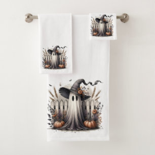 Witchy Welcome – Autumn Magic at the Fence Bath Towel Set