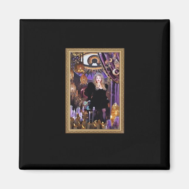 Witchy Whimsigoth Stevie Collage Magnet (Front)